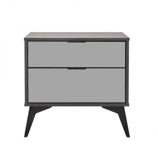 SPECCHIO ΚΟΜΟΔΙΝΟ 2 ΣΥΡΤΑΡΙΑ ΜΑΥΡΟ OAK ΚΑΘΡΕΠΤΗΣ 58x39xH55cm