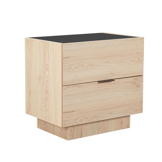 CUBIUS ΚΟΜΟΔΙΝΟ 2ΣΥΡΤΑΡΙΑ ΦΥΣΙΚΟ 58x39xH54,2cm