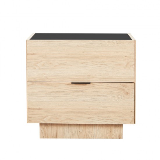 CUBIUS ΚΟΜΟΔΙΝΟ 2ΣΥΡΤΑΡΙΑ ΦΥΣΙΚΟ 58x39xH54,2cm