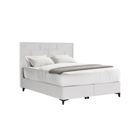 BRICK ΚΡΕΒΑΤΙ ΜΕ ΑΠΟΘΗΚ. ΧΩΡΟ (ΓΙΑ ΣΤΡΩΜΑ 160x200cm) OFF WHITE 16-450 215x165x121cm