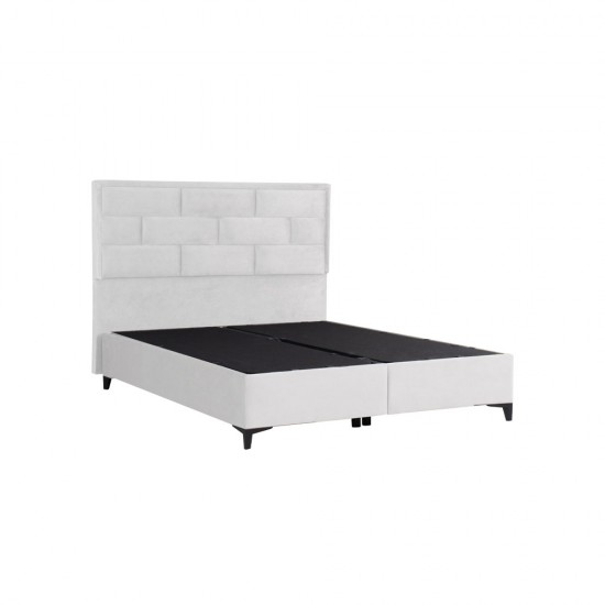 BRICK ΚΡΕΒΑΤΙ ΜΕ ΑΠΟΘΗΚ. ΧΩΡΟ (ΓΙΑ ΣΤΡΩΜΑ 160x200cm) OFF WHITE 16-450 215x165x121cm