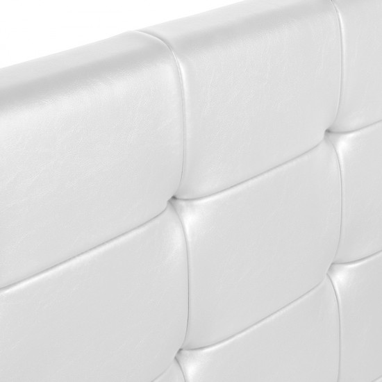 Κρεβάτι Iro από Τεχνόδερμα Λευκό 160x200 με Αποθηκευτικό Χώρο