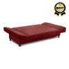 Kαναπές - κρεβάτι Tiko Plus τριθέσιος με αποθηκευτικό χώρο και ύφασμα χρώμα βουργουνδί 200x90x96εκ.