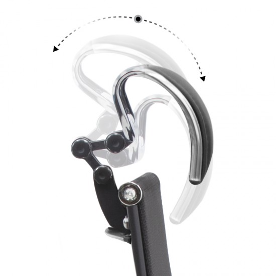 Καρέκλα γραφείου Samurai L2-6D εργονομική με ύφασμα TS Mesh και τεχνόδερμα χρώμα μαύρο 69x70x125/137εκ.