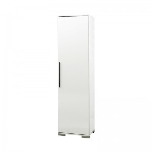 Ντουλάπα ρούχων - παπουτσοθηκη 16 ζευγών Diamond μονόφυλλη σε λευκό 50x35x187εκ.