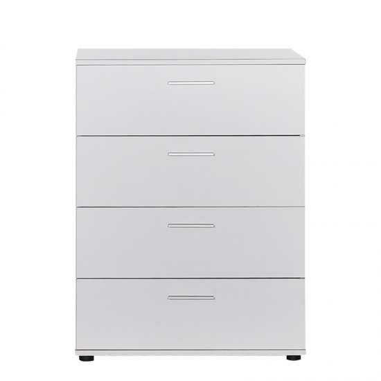 Συρταριέρα Trendline 4 σε χρώμα λευκό 73x44x96εκ.