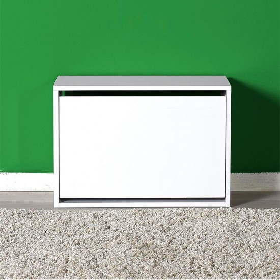 Παπουτσοθήκη Step 6 ζευγών σε χρώμα λευκό 60x30x42εκ.