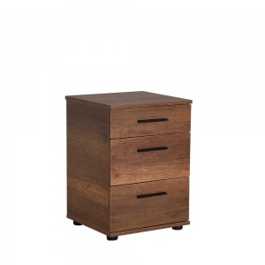 Κομοδίνο - συρταριέρα Trendline χρώμα καρυδί 40x39x57εκ.