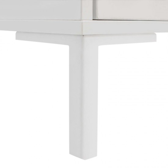 Τραπεζάκι σαλονιού Slide  από μελαμίνη χρώμα λευκό 90x90x42εκ.