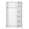 Ντουλάπα ρούχων Hampton τρίφυλλη χρώμα λευκό 103x52x185εκ. Ντουλάπα ρούχων Hampton τρίφυλλη χρώμα λευκό 103x52x185εκ.