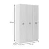 Ντουλάπα ρούχων Hampton τρίφυλλη χρώμα λευκό 103x52x185εκ. Ντουλάπα ρούχων Hampton τρίφυλλη χρώμα λευκό 103x52x185εκ.