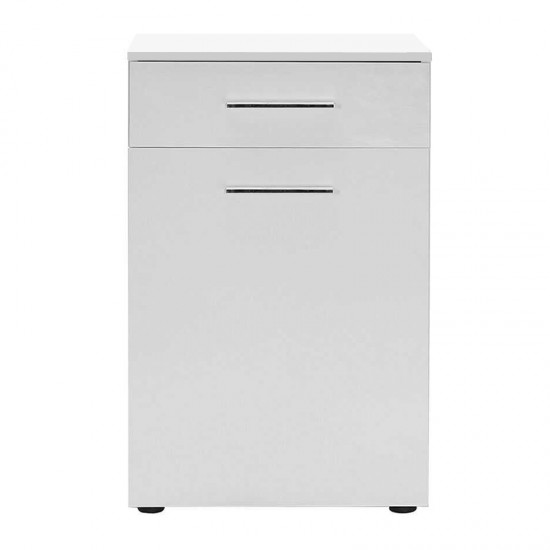 Ντουλάπι - Καλάθι απλύτων Diamond χρώμα λευκό gloss 52x38x83εκ.