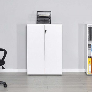 Ντουλάπι γραφείου Rio με κλειδαριά χρώμα λευκό 72x34x109εκ.