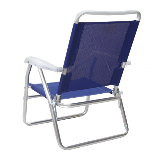 Καρεκλάκι παραλίας Alu αλουμινίου χρώμα μπλε 54x52x80εκ.
