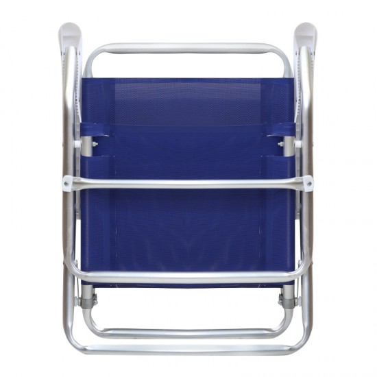 Καρεκλάκι παραλίας Alu αλουμινίου χρώμα μπλε 54x52x80εκ.