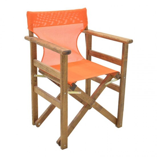 Διάτρητο πανί επαγγελματικό για πολυθρόνα σκηνοθέτη χρώματος πορτοκαλί