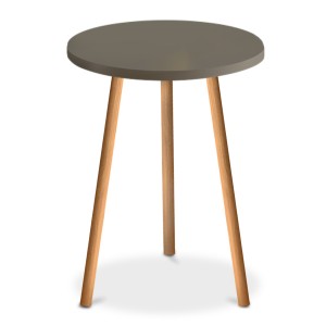 Βοηθητικό τραπεζάκι Roma από μελαμίνη χρώμα cappuccino 33,5x33,5x46εκ.