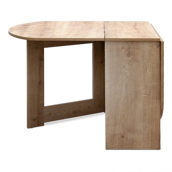 Τραπέζι μελαμίνης Winslet επεκτεινόμενο χρώμα sonoma 37(80+80)x80x76εκ.