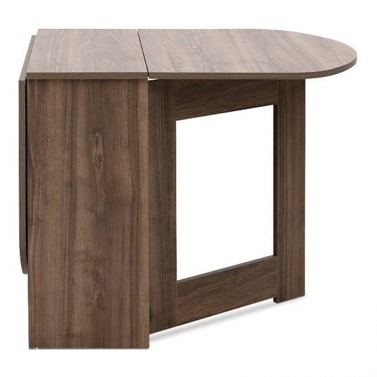 Τραπέζι μελαμίνης Winslet επεκτεινόμενο χρώμα καρυδί 37(80+80)x80x76εκ.