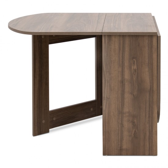 Τραπέζι μελαμίνης Winslet επεκτεινόμενο χρώμα καρυδί 37(80+80)x80x76εκ.