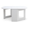 Τραπέζι μελαμίνης Winslet επεκτεινόμενο χρώμα λευκό 37(80+80)x80x76εκ.