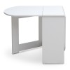 Τραπέζι μελαμίνης Winslet επεκτεινόμενο χρώμα λευκό 37(80+80)x80x76εκ.