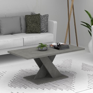 Τραπεζάκι σαλονιού Marcello μελαμίνης χρώμα ανθρακί 110x55x48εκ.