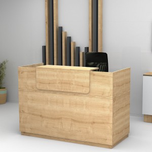 Γραφείο reception μελαμίνης Lemmon χρώμα sonoma 160x70x110εκ.