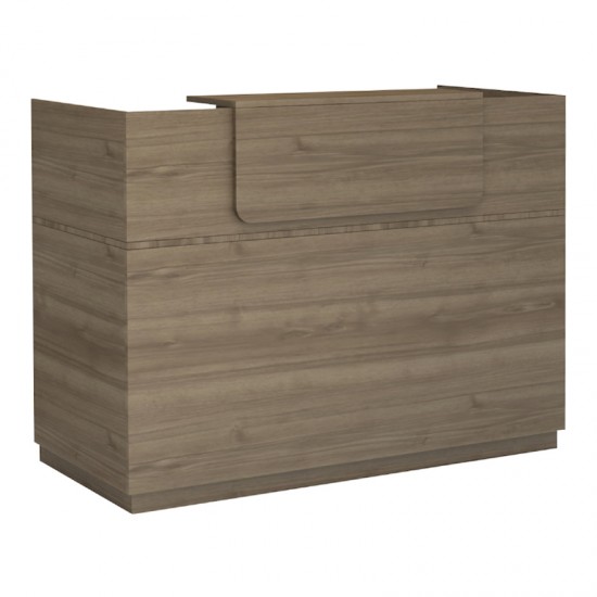 Γραφείο υποδοχής - reception Lemmon χρώμα καρυδί 160x70x110εκ.