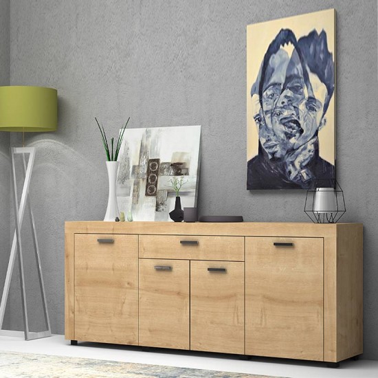 Μπουφές μελαμίνης Joseph χρώμα sonoma 177x40x76εκ.