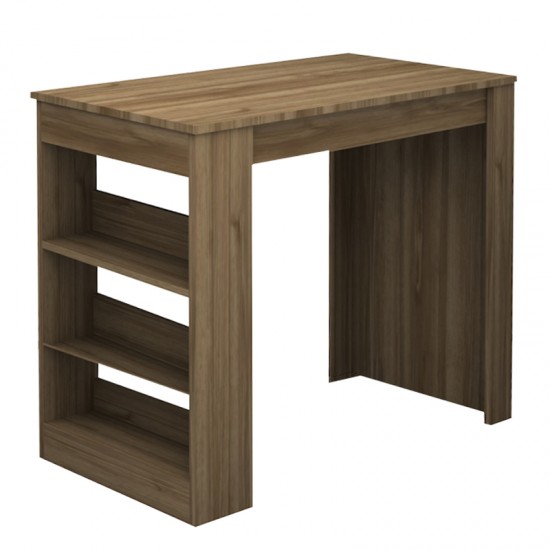 Τραπέζι μπαρ Deep χρώμα καρυδί 120x50x100εκ.