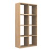 Βιβλιοθήκη Anser χρώμα φυσικό οξιάς 69,8x29x142εκ.