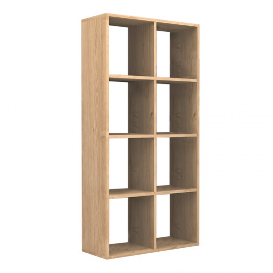 Βιβλιοθήκη Anser χρώμα φυσικό οξιάς 69,8x29x142εκ.