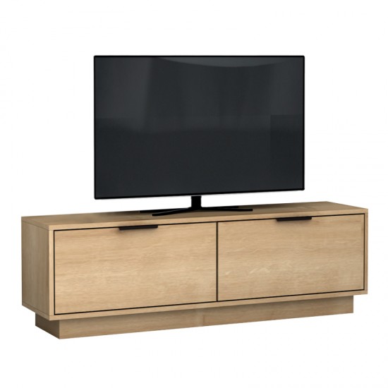 Έπιπλο τηλεόρασης Lisa χρώμα φυσικό οξιάς 140x35x43cm.