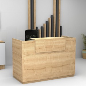 Γραφείο reception Lemmon χρώμα φυσικό οξιάς 120x70x110εκ.
