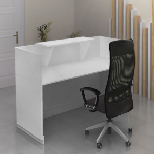 Γραφείο reception Lemmon χρώμα λευκό 120x70x110εκ.