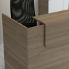 Γραφείο υποδοχής - reception Lemmon χρώμα καρυδί 120x70x110εκ.