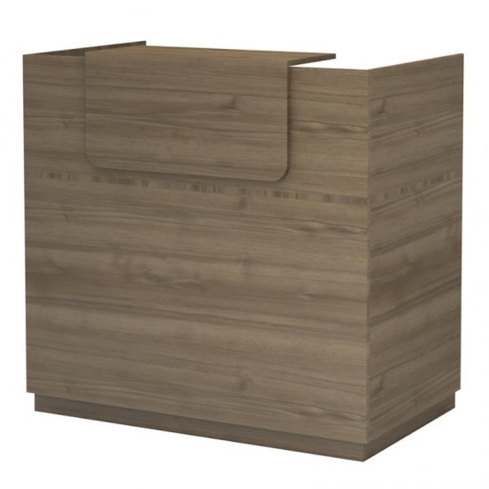 Γραφείο υποδοχής - reception Lemmon χρώμα καρυδί 120x70x110εκ.