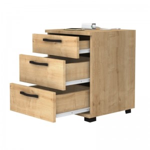 Κομοδίνο Roco χρώμα φυσικό οξιάς 40x39x57εκ.