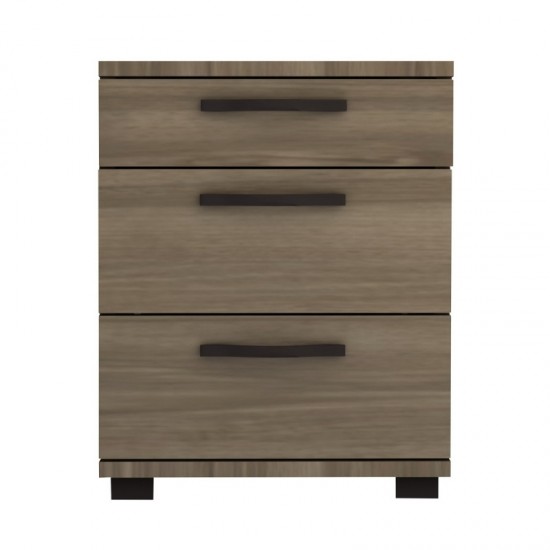 Κομοδίνο Roco χρώμα καρυδί 40x39x57εκ.