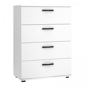 Συρταριέρα Velika χρώμα λευκό 73x44x96εκ.