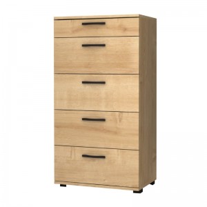 Συρταριέρα Helia χρώμα φυσικό οξιάς 60x44x108εκ.