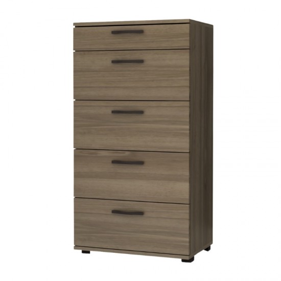 Συρταριέρα Helia χρώμα καρυδί 60x44x108εκ.