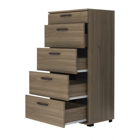 Συρταριέρα Helia χρώμα καρυδί 60x44x108εκ.