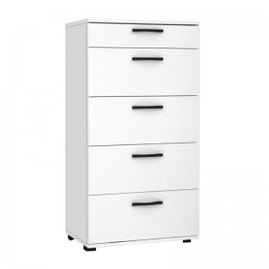 Συρταριέρα Helia χρώμα λευκό 60x44x108εκ.