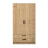 Ντουλάπα Ρούχων Victoria Δίφυλλη Φυσικό Οξιάς