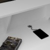 Γραφείο reception Gemini χρώμα λευκό 100x70x110εκ.