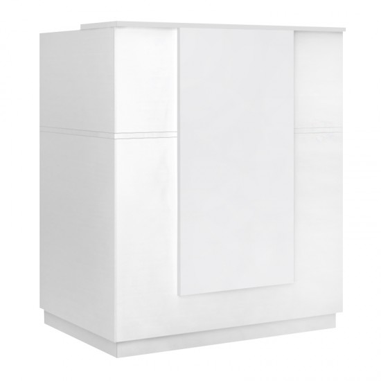 Γραφείο reception Gemini χρώμα λευκό 100x70x110εκ.