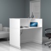 Γραφείο reception Gemini χρώμα λευκό 120x70x110εκ.