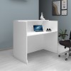 Γραφείο reception Gemini χρώμα λευκό 150x70x110εκ.